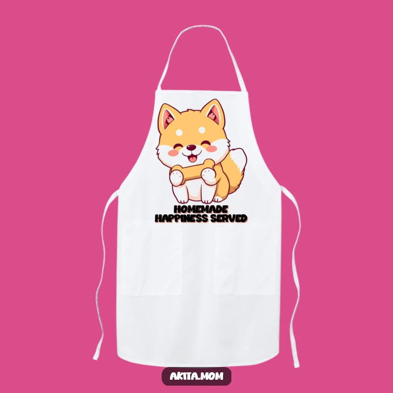 Funny Kawaii Akita Bone Apron: Generous Chef Dog Gift!