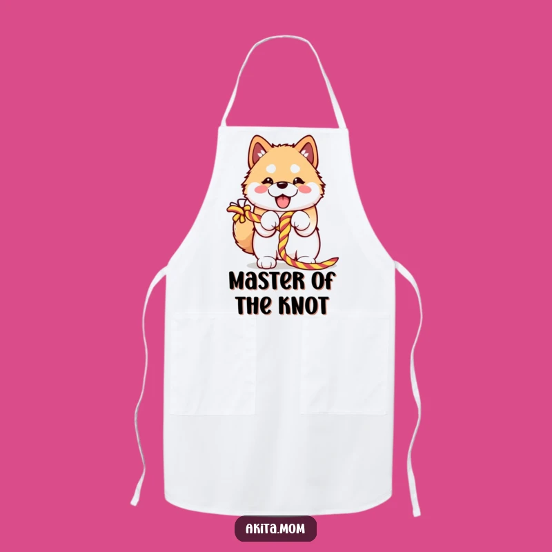 Funny Kawaii Akita Apron: Kitchen Fun & Style, Perfect Funny Gift!