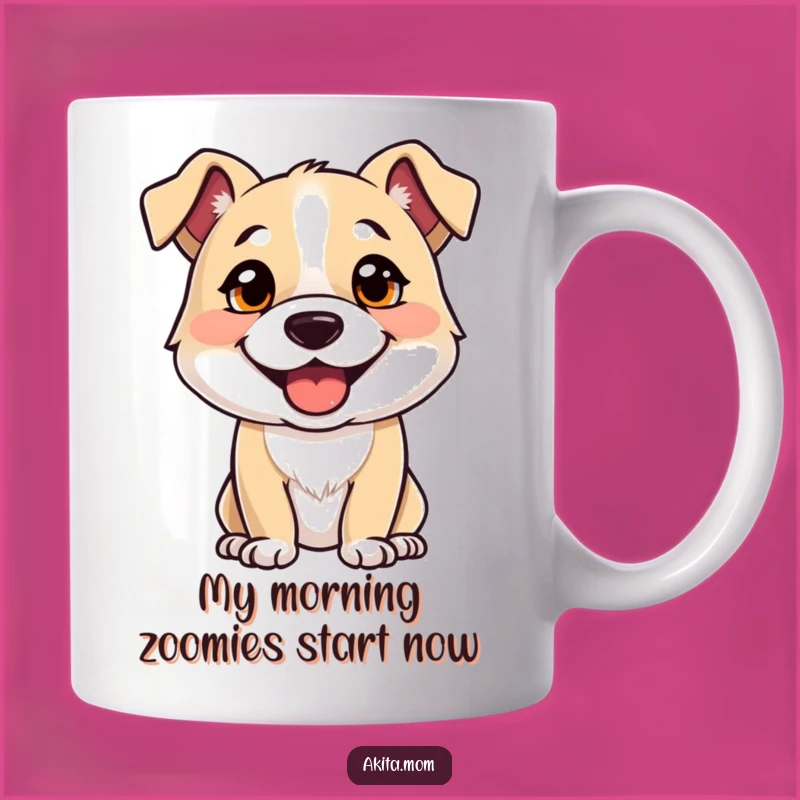 Funny Alert Dog Mug: Strong, Happy Canine Companion - Perfect Gift for Dog Lovers
