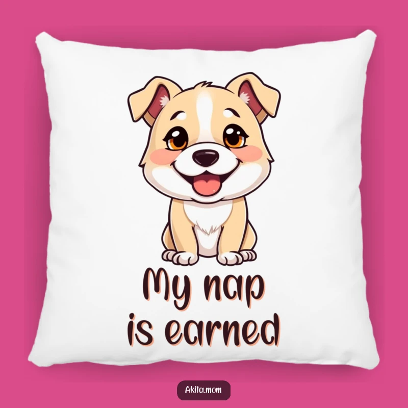 Funny Alert Dog Pillow: Comfy & Strong Canine Accent - Cute Gift