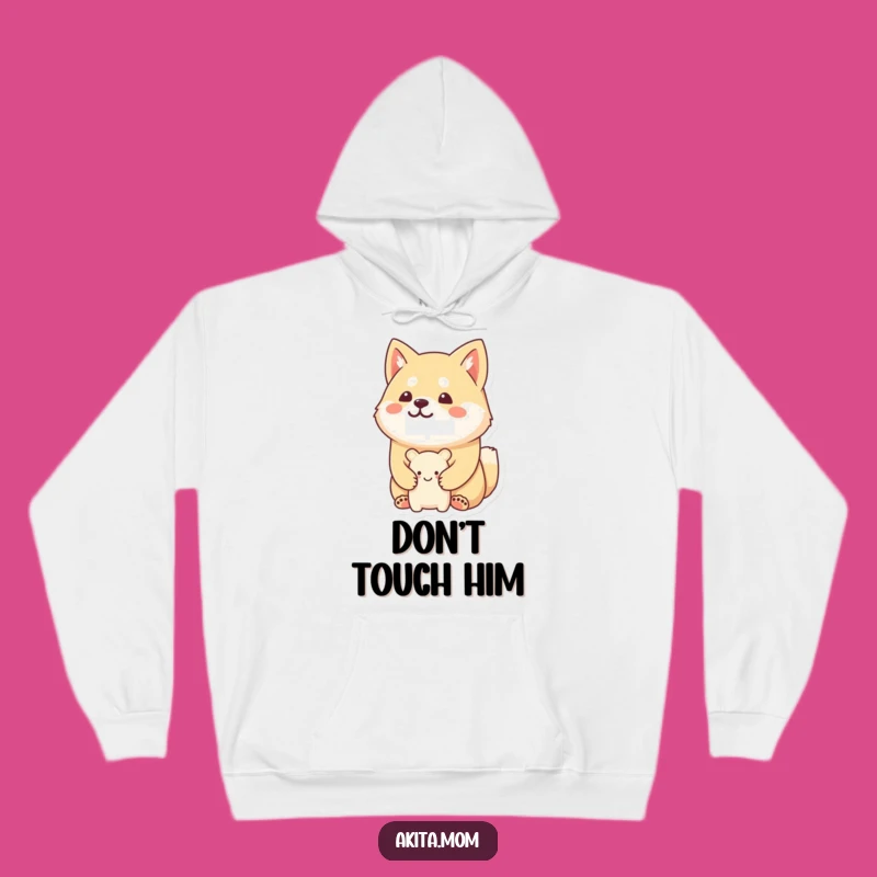 Cozy Funny Kawaii Akita Hoodie: Guard Your Warmth, Perfect Funny Gift!