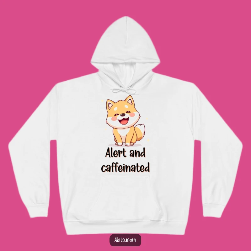 Funny Cozy Akita Survey Hoodie: Stay Alert with Cute Dog Humor