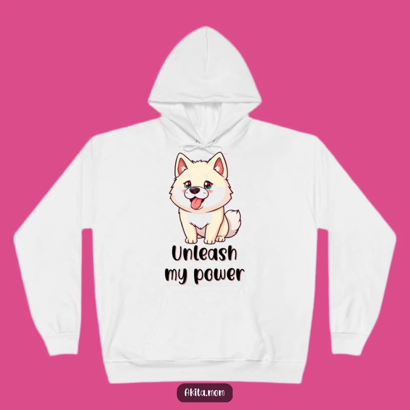 Funny Akita Hoodie: Cozy Energetic Dog Wear, Warm Humorous Gift for All