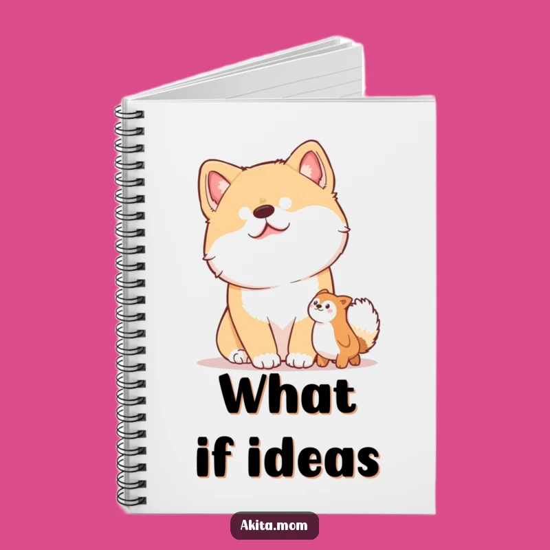 Funny Akita Head Tilt Notebook: Curious Dog Journal - Perfect Gift