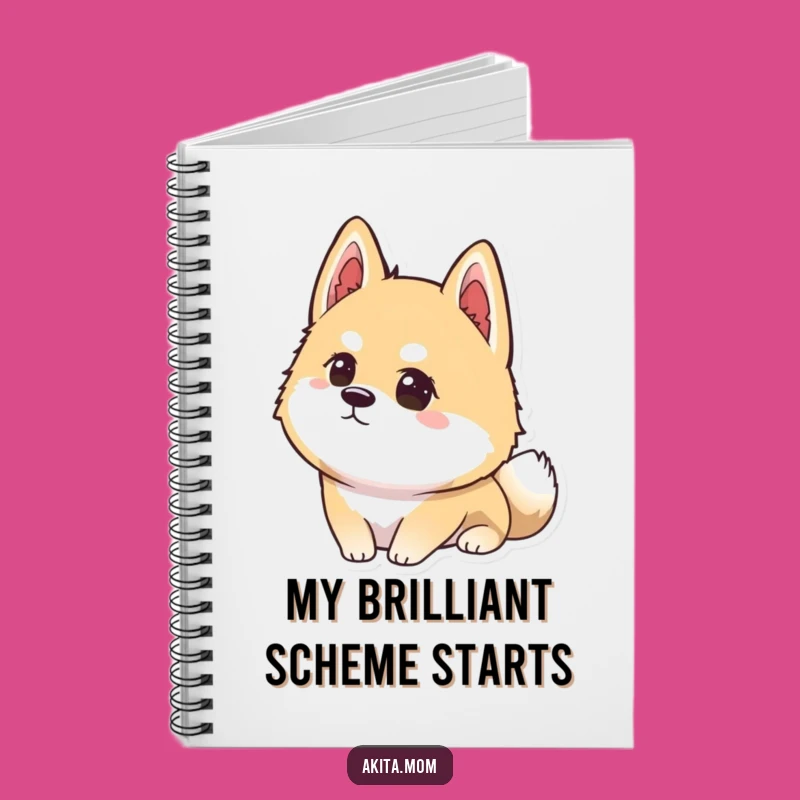 Funny Kawaii Akita Focus Notebook: Concentrated Dog Journal, Intense Akita Note-Taking Gift