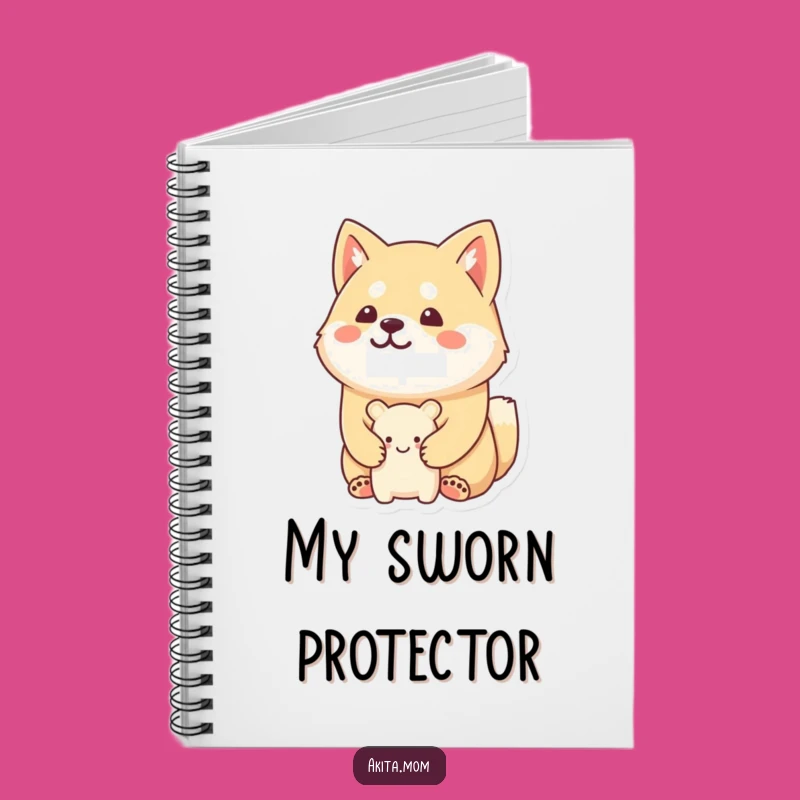 Funny Kawaii Akita Notebook: Guard Your Notes, Perfect Funny Gift!