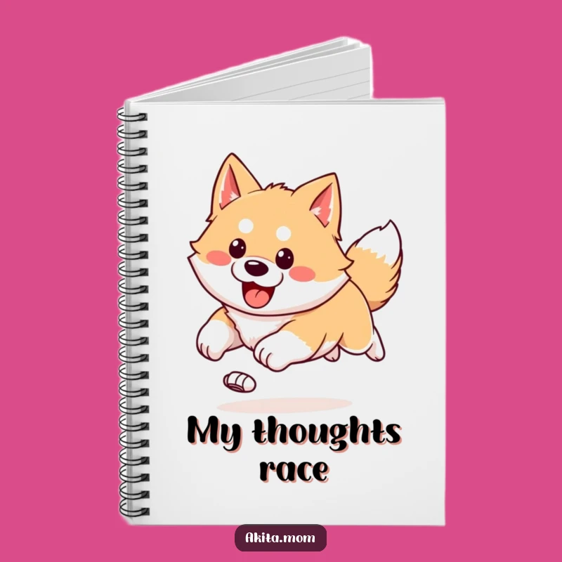 Funny Kawaii Akita Notebook: Jot Down Ideas Fast, Perfect Funny Gift!