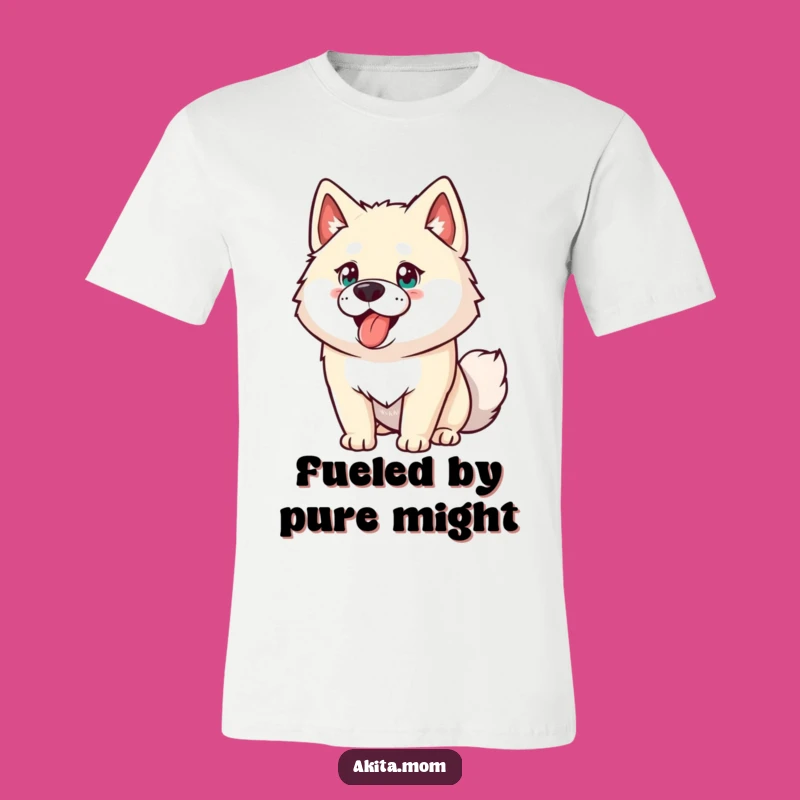 Funny Akita T-Shirt: Energetic Dog Print, Humorous Gift for Akita Owners